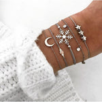 Snowflake Boho Bracelet Set