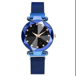 Blue Jewel Tone Rhinestone Watch