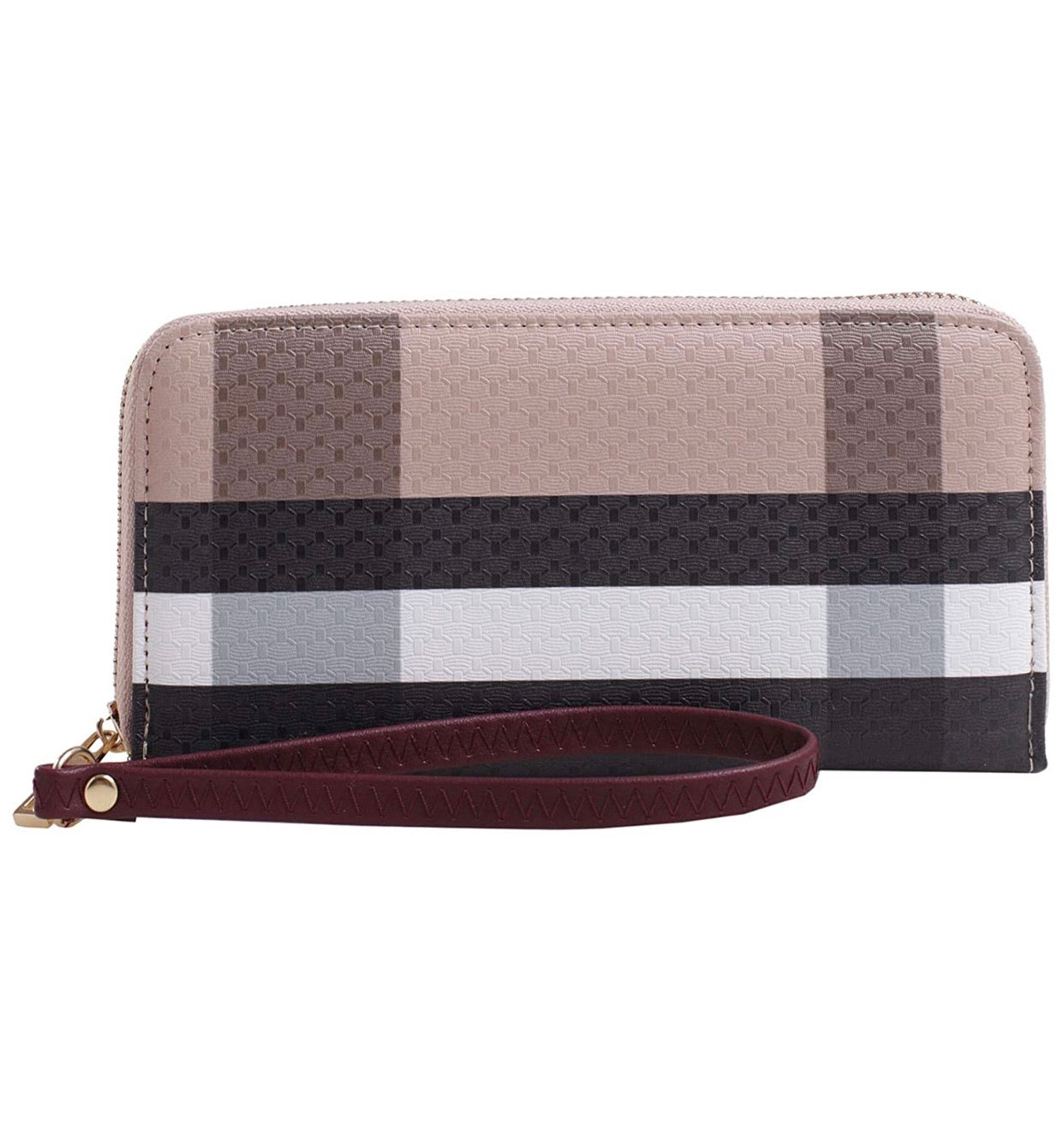 Plaid Wristlet Wallet
