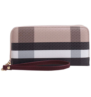 Plaid Wristlet Wallet