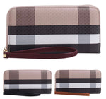 Plaid Wristlet Wallet