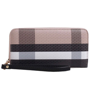 Plaid Wristlet Wallet