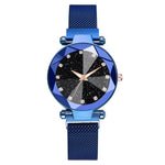 Blue Jewel Tone Rhinestone Watch