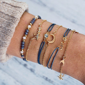 Blue Moon Boho Bracelet Set