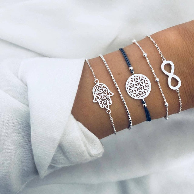 Infinity Ornament Bracelet Set