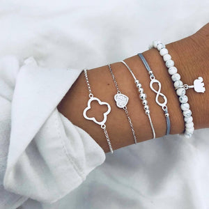 Infinity Cloud Boho Bracelet Set