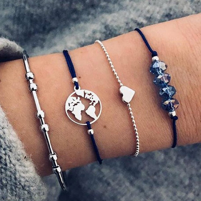 Blue World Boho Bracelet Set